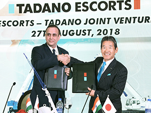 2018：Tadano Escorts India Pvt. Ltd.をインドに設立
