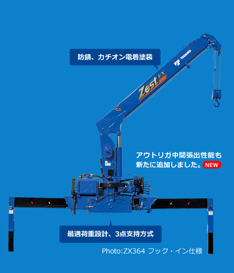 ZX360 series | カーゴクレーン | 株式会社タダノ - 建設用クレーン車