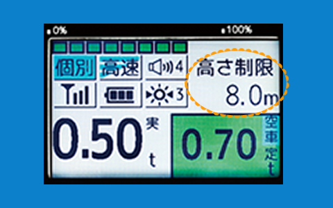 ブーム高さ制限装置